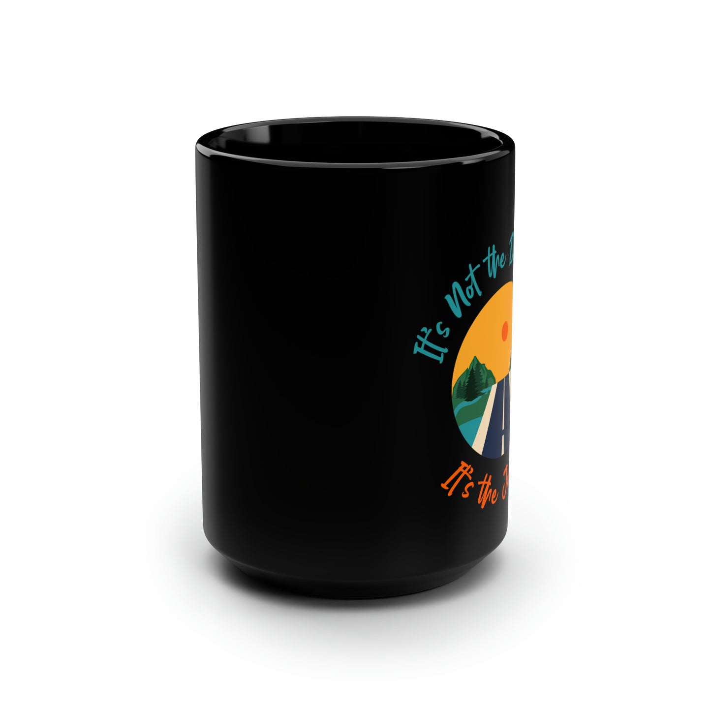 Stay Down Black Mug, 15oz